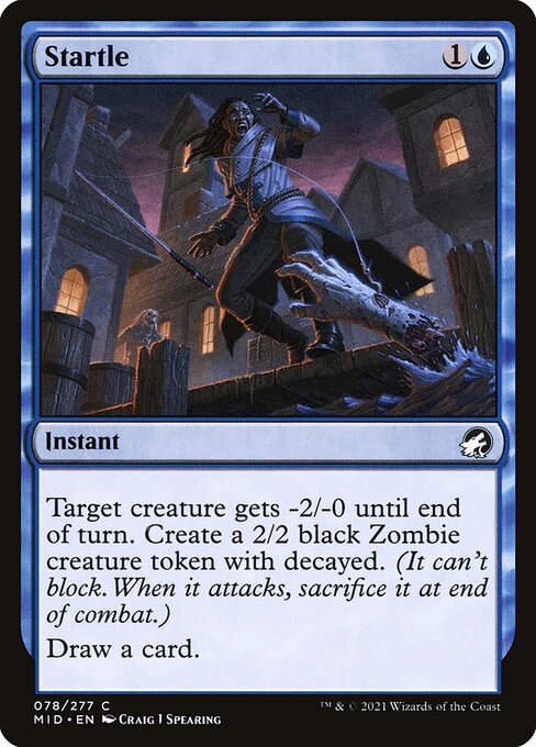 Startle card from the Innistrad: Midnight Hunt set