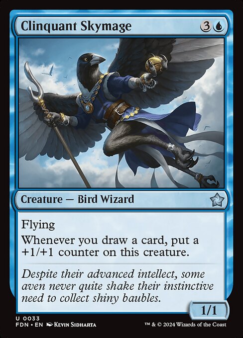  Foil Clinquant Skymage card from the Foundations set