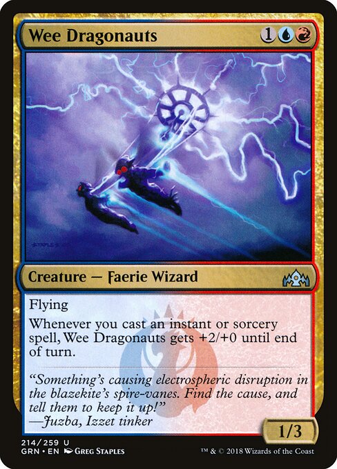 Wee Dragonauts card from the Guilds of Ravnica set