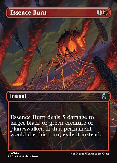 CAD Essence Burn card from the Reality Fracture set