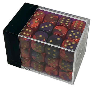Chessex Gemini® Purple-Red (Gold)