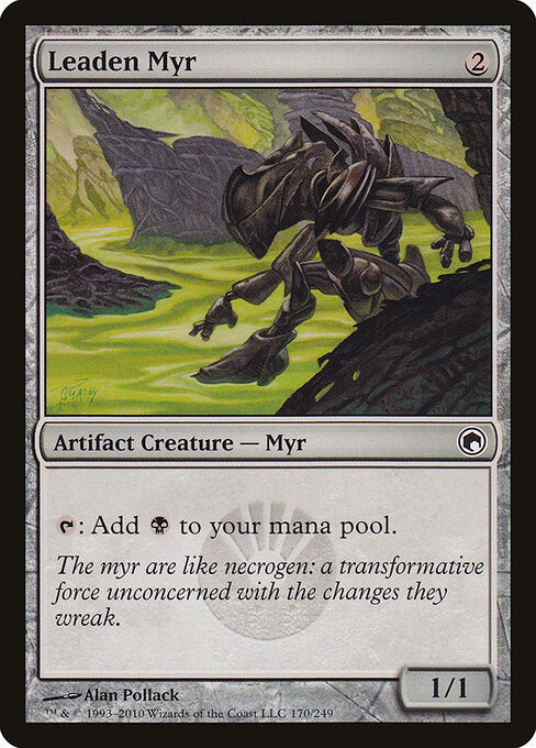 Leaden Myr card from the Scars of Mirrodin set