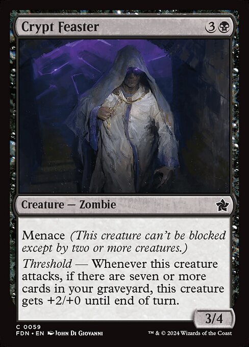  Foil CAD Crypt Feaster card from the Foundations set