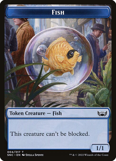 Fish card from the Streets of New Capenna Tokens set