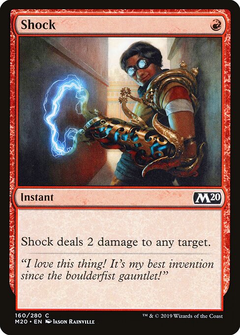 CAD Shock card from the Core Set 2020 set