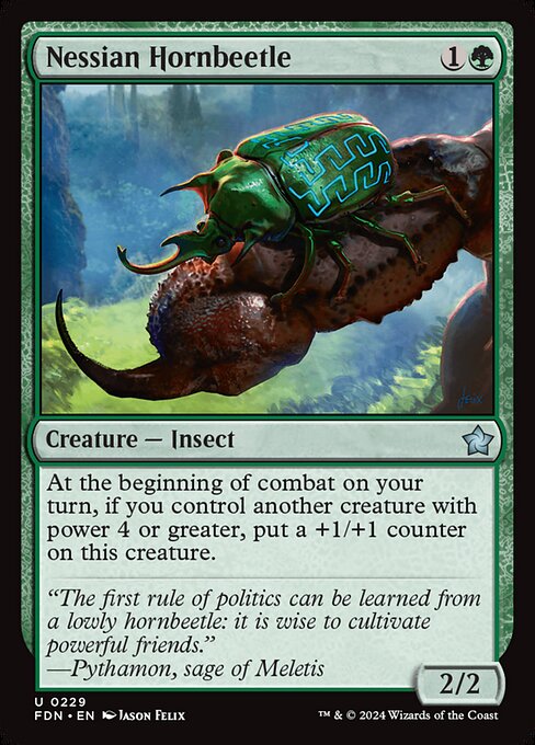 Nessian Hornbeetle card from the Foundations set
