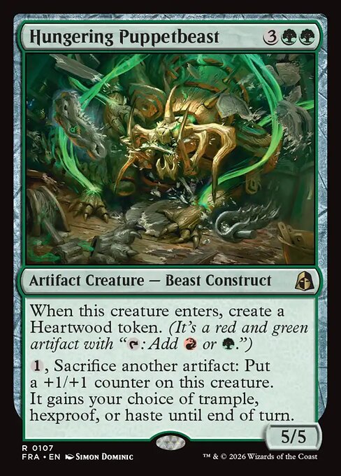 CAD Hungering Puppetbeast card from the Reality Fracture set