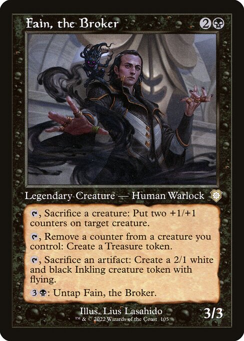 Fain, the Broker card from the The Brothers' War Commander set