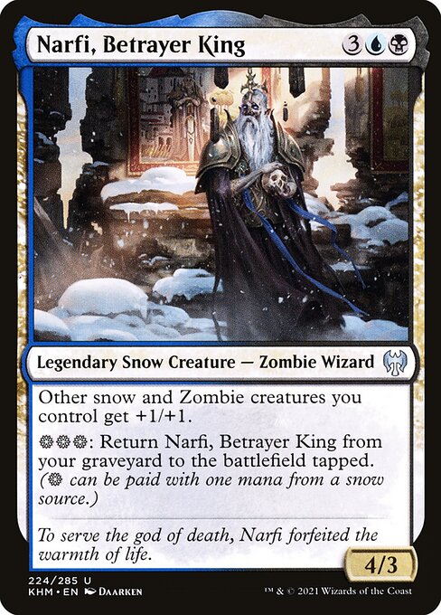  Foil Narfi, Betrayer King card from the Kaldheim set