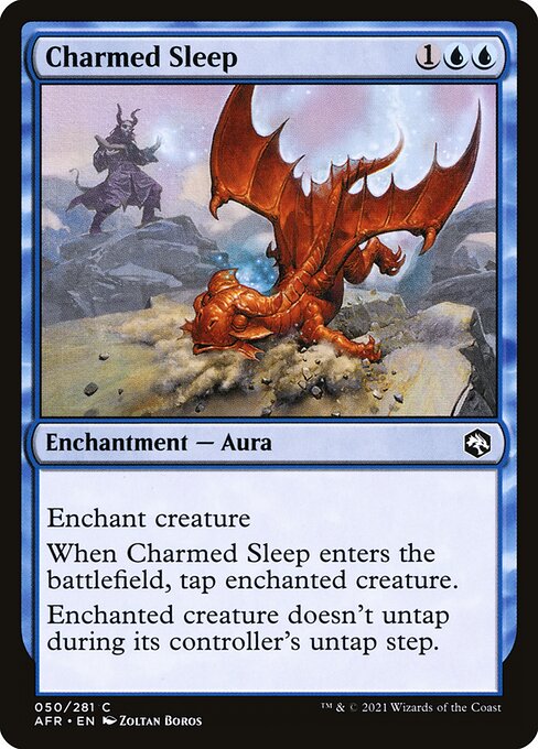 CAD Charmed Sleep card from the Adventures in the Forgotten Realms set