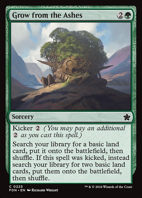 Grow from the Ashes card from the Foundations set