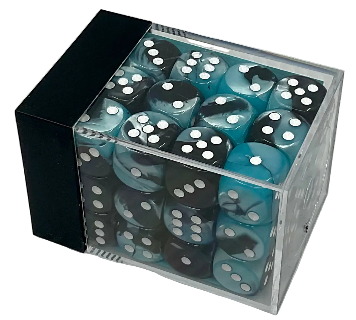 Chessex Gemini® Black-Shell (White)