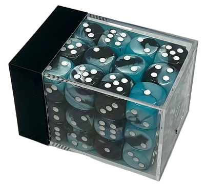 Chessex Gemini® Black-Shell (White)