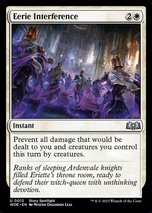  Foil Eerie Interference card from the Wilds of Eldraine set