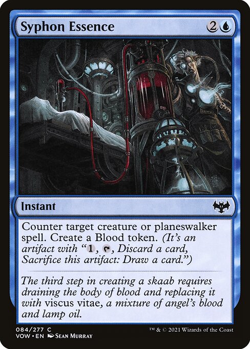 CAD Syphon Essence card from the Innistrad: Crimson Vow set
