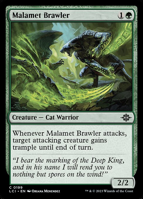  Foil Malamet Brawler card from the The Lost Caverns of Ixalan set