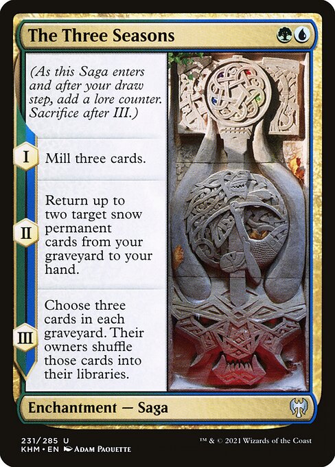  Foil The Three Seasons card from the Kaldheim set
