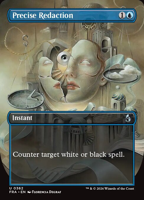 CAD Precise Redaction card from the Reality Fracture set
