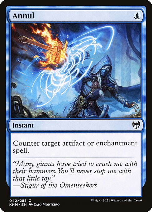 Annul card from the Kaldheim set