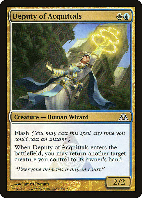 CAD Deputy of Acquittals card from the Dragon's Maze set
