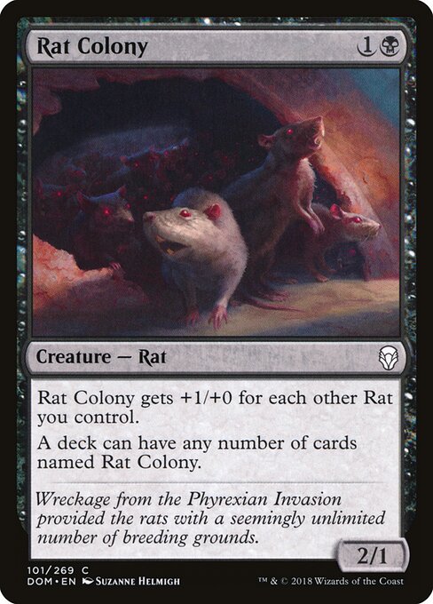 CAD Rat Colony card from the Dominaria set