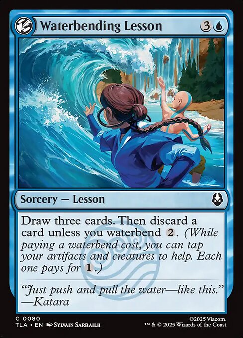 CAD Waterbending Lesson card from the Avatar: The Last Airbender set