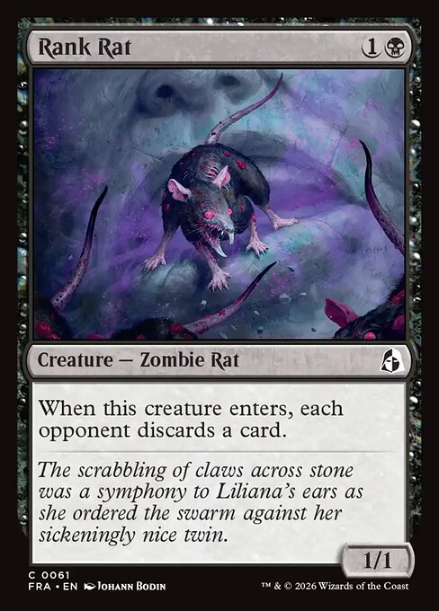 CAD Rank Rat card from the Reality Fracture set