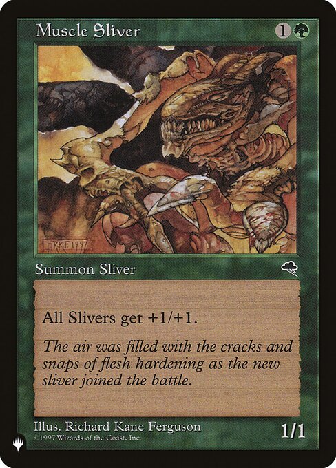 Muscle Sliver card from the The List set