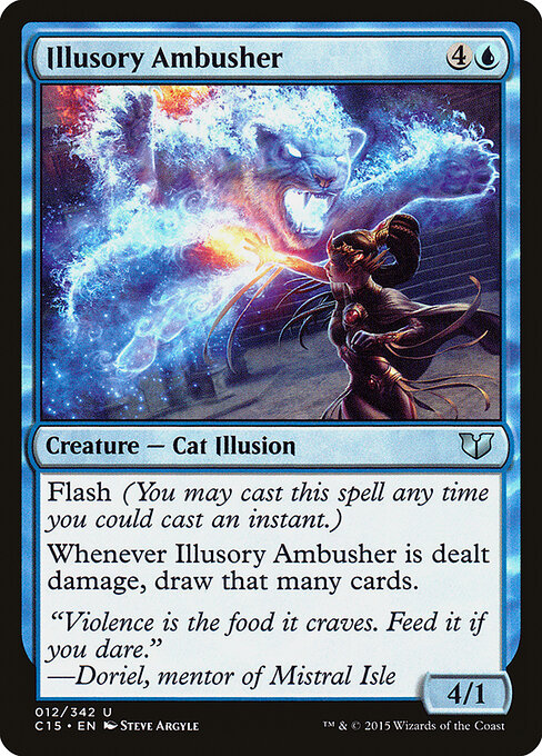 Illusory Ambusher card from the Commander 2015 set