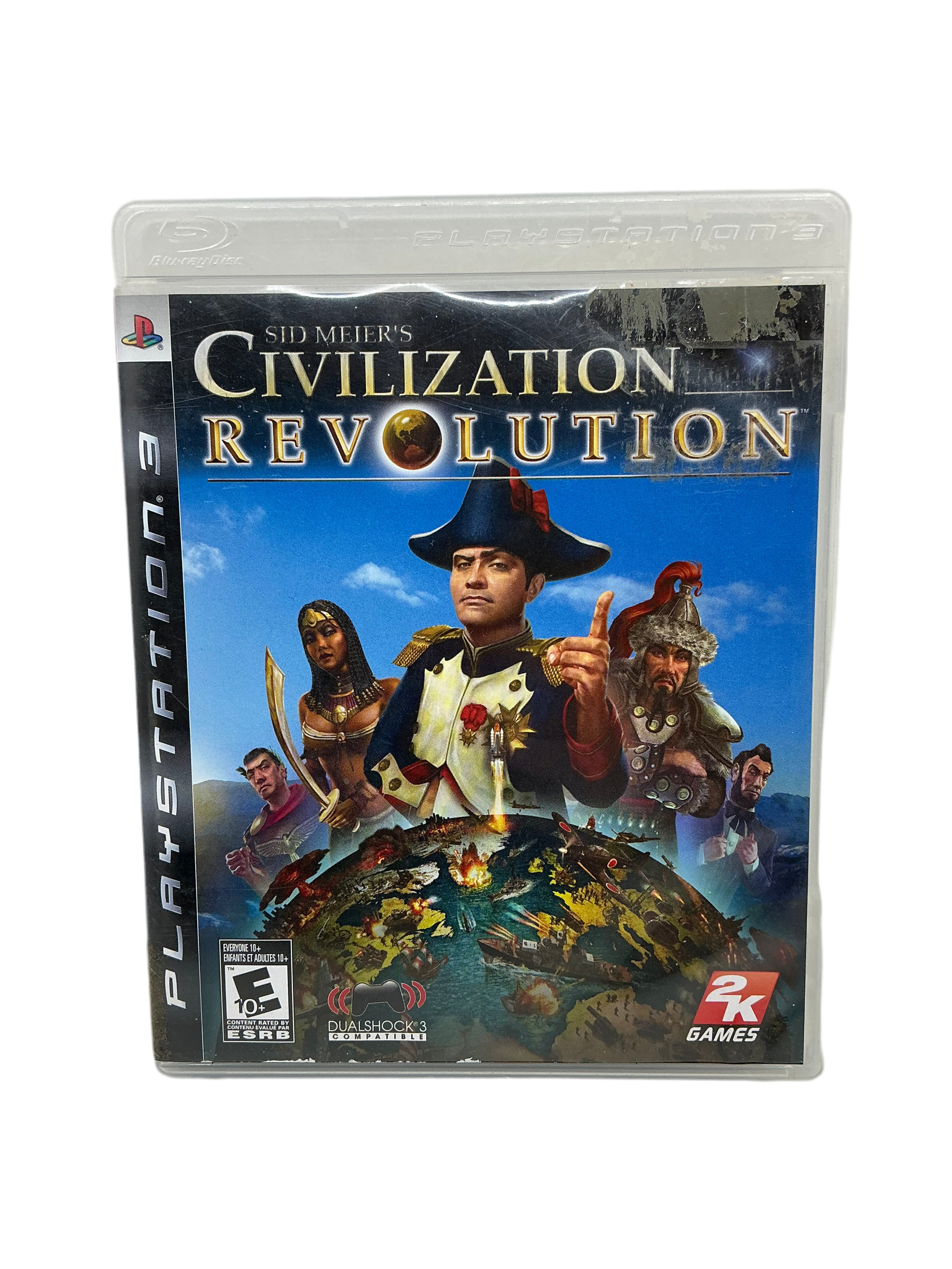 Sid Meier's Civilization Revolution game case for PlayStation 3 on a white background