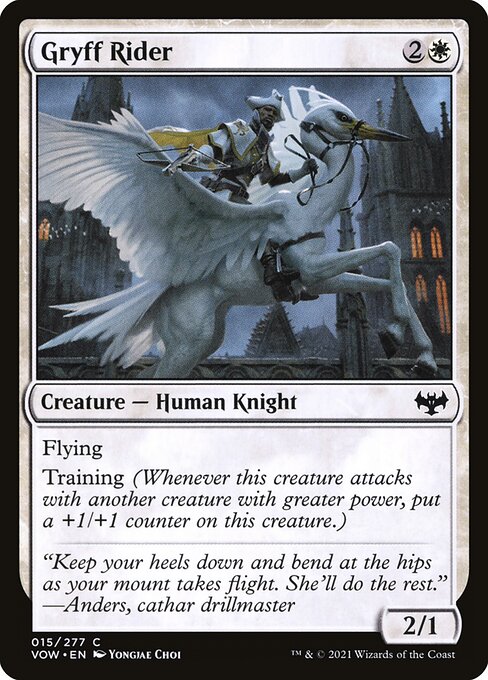 CAD Gryff Rider card from the Innistrad: Crimson Vow set