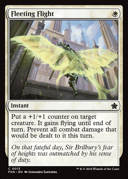 Fleeting Flight card from the Foundations set