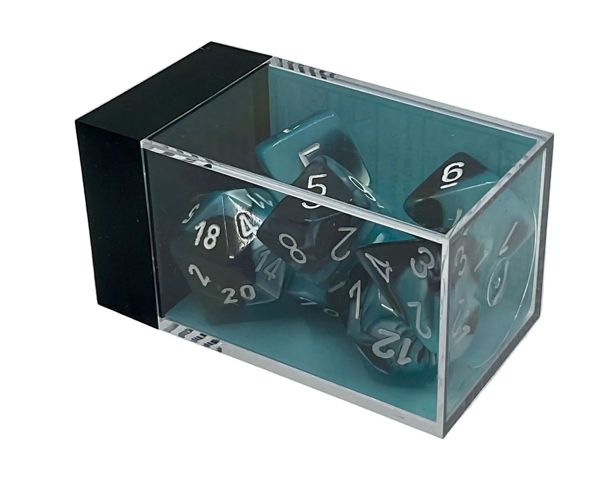 Chessex Black-Shell (White) Polyhedral Dice