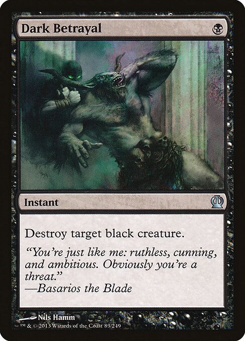 Dark Betrayal card from the Theros set