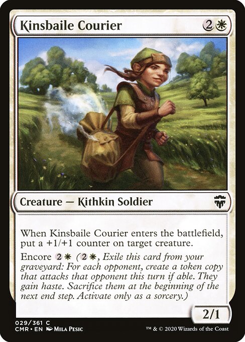  Foil Kinsbaile Courier card from the Commander Legends set