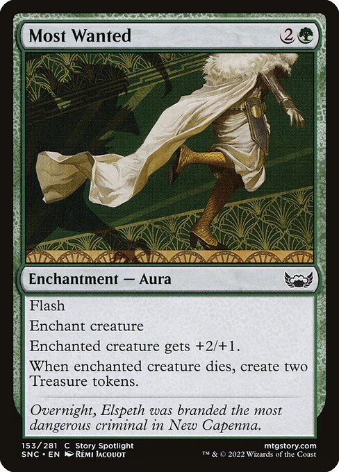 Most Wanted card from the Streets of New Capenna set