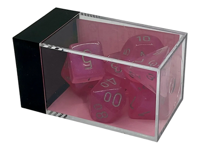Chessex Pink (Silver) Polyhedral Dice