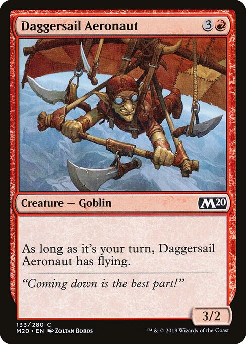CAD Daggersail Aeronaut card from the Core Set 2020 set
