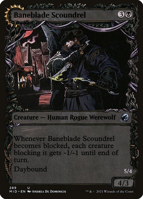 Baneblade Scoundrel // Baneclaw Marauder (Showcase)