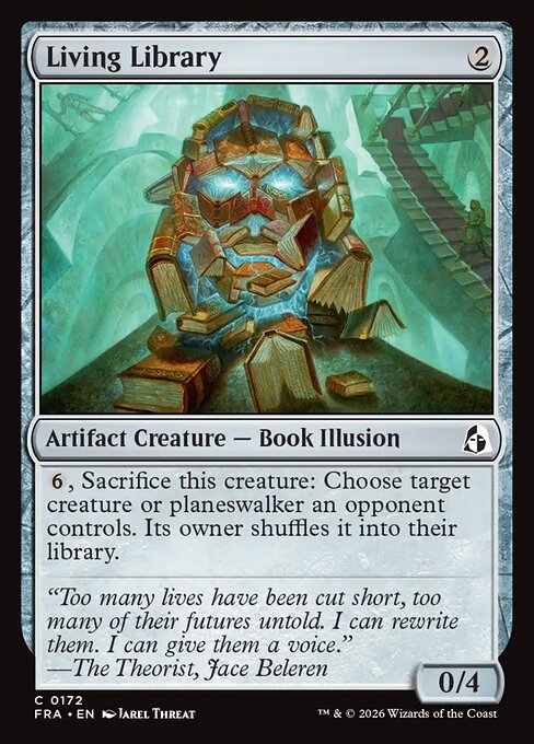 CAD Living Library card from the Reality Fracture set
