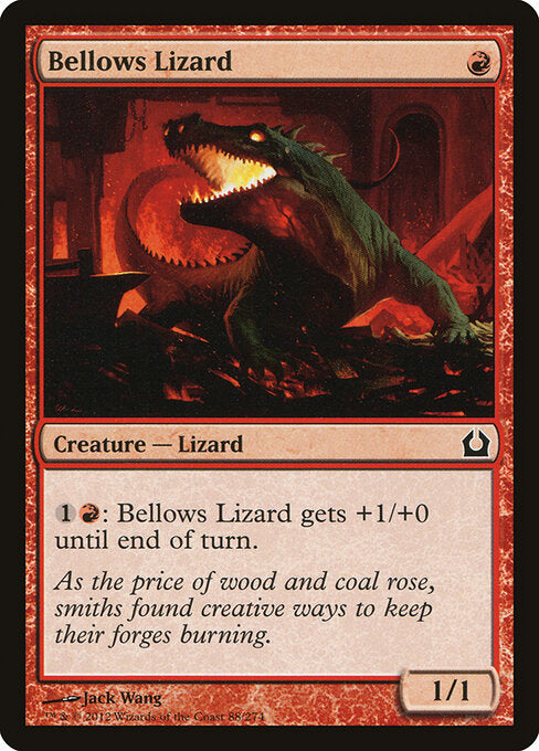 CAD Bellows Lizard card from the Return to Ravnica set