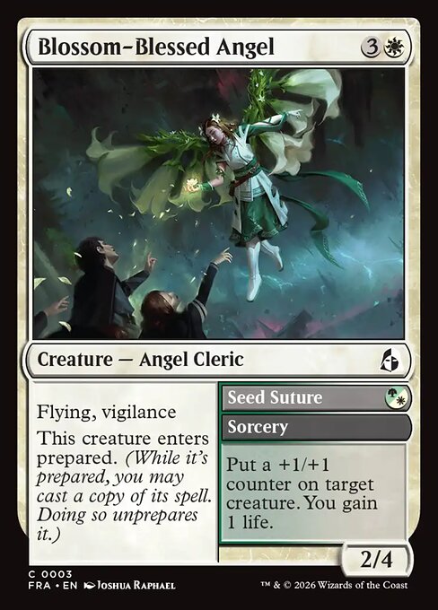 CAD Blossom-Blessed Angel // Seed Suture card from the Reality Fracture set
