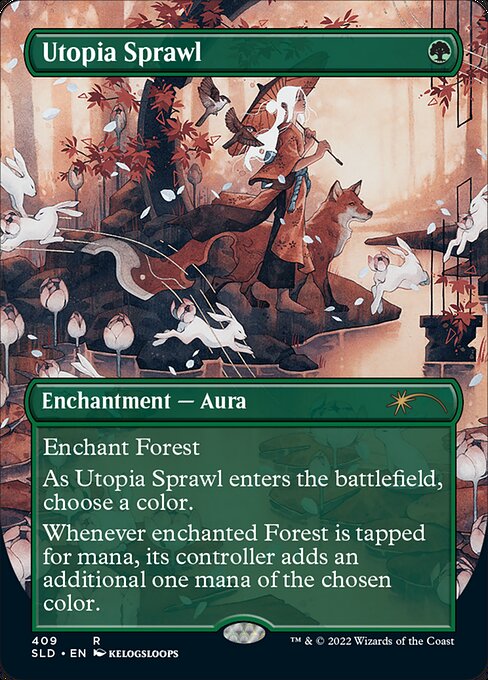 Utopia Sprawl card from the Secret Lair Drop set