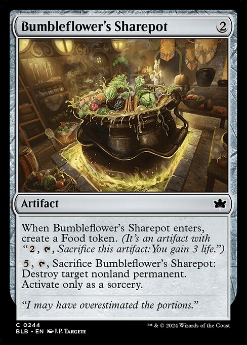 Bumbleflower's Sharepot card from the Bloomburrow set
