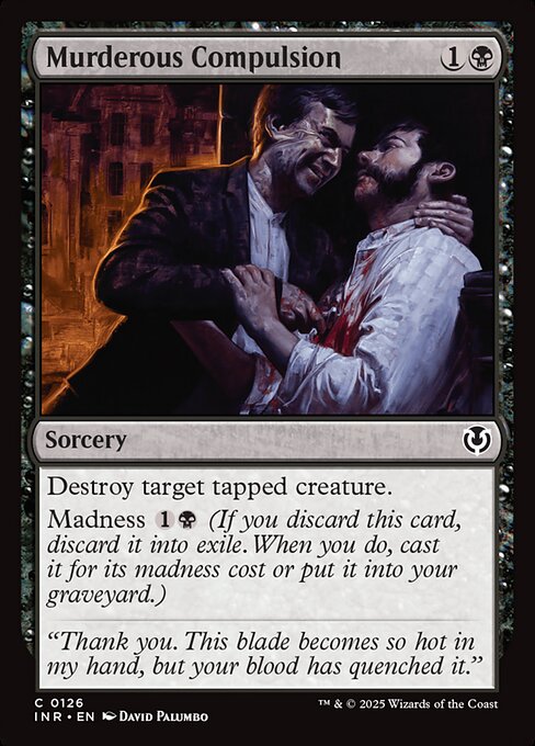 Murderous Compulsion card from the Innistrad Remastered set