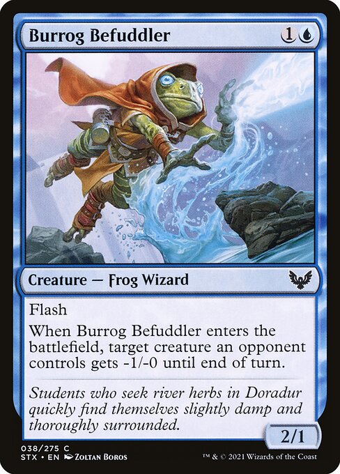  Foil Burrog Befuddler card from the Strixhaven: School of Mages set