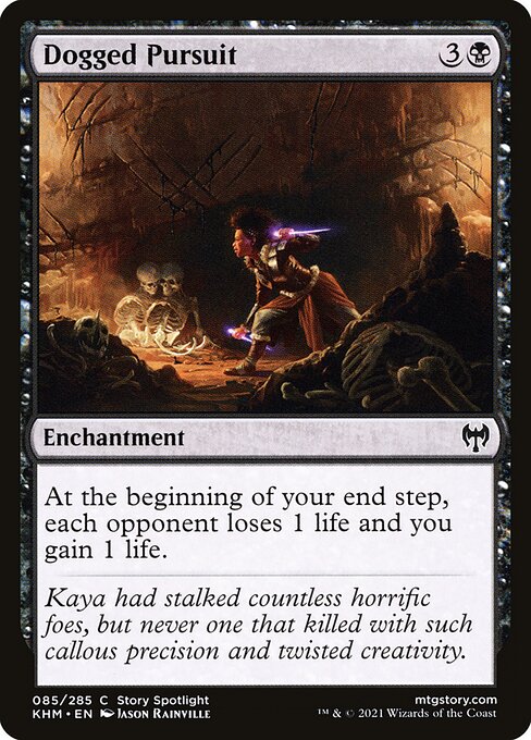  Foil Dogged Pursuit card from the Kaldheim set