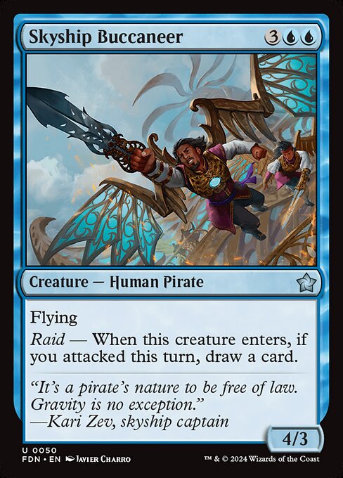  Foil Skyship Buccaneer card from the Foundations set