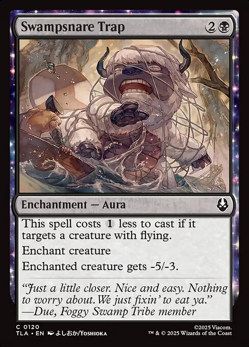  Foil Swampsnare Trap card from the Avatar: The Last Airbender set