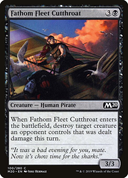 CAD Fathom Fleet Cutthroat card from the Core Set 2020 set